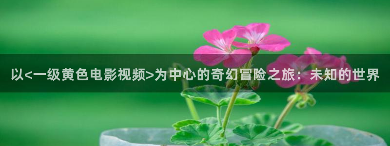 免费播放爱丫爱丫：以<一级黄色电影视频>为中心的奇幻冒险之旅：未知的世界